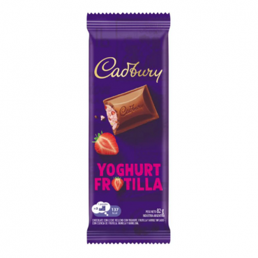 Cadbury yoghurt frutilla 82 G X2 