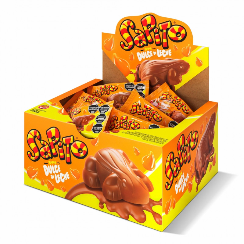 Sapito chocolate con dulce de leche 10 G x24