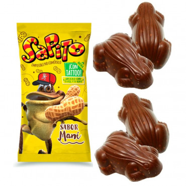 Sapito chocolate con maní 10 G x24