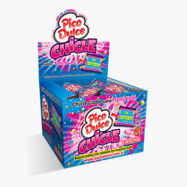 Pico dulce chicle Tutti-Frutti x80