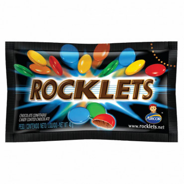 Rocklets confites de chocolate 40gr x6