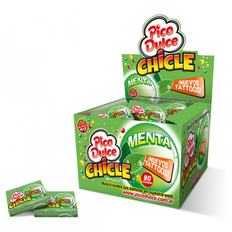 Chicle Pico Dulce menta X80