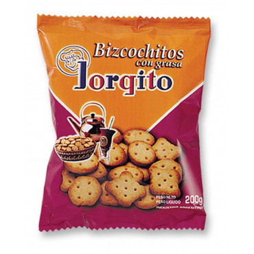 Bizcochitos de grasa Jorgito 200 G x24