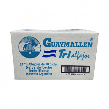 Alfajor Guaymallen Triple Blanco 70 G X24