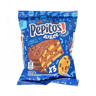 Alfajor Pepitos Triple 57 G x36