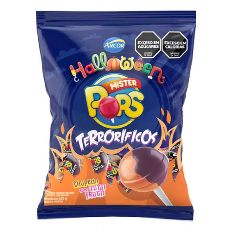 Chupetín mister pops terror Halloween X 432 G