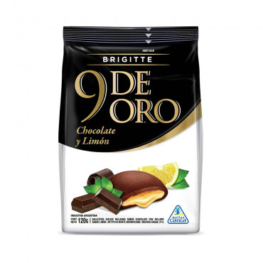 9 De Oro chocolate con limón 160 G