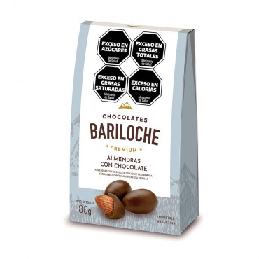 Almendras C/Chocolate Bariloche 80 Gr x 3