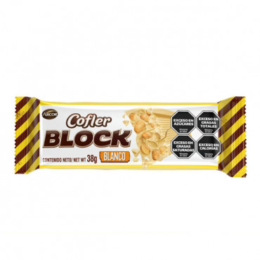 Chocolate Cofler Block Blanco 38g x6