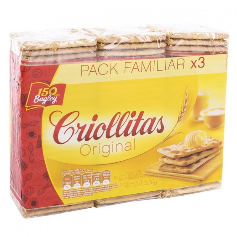 Galletitas Criollitas Bagley 300 g