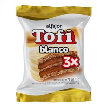 Alfajor Tofi Blanco Triple 73 g x6