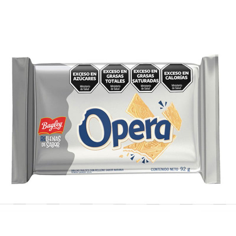 Obleas Opera Bagley 92gr x6