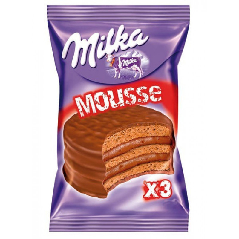 Alfajor Milka Mousse Chocolate Triple 56 g x6