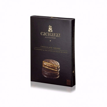 Alfajor Cachafaz Chocolate Negro con Dulce de Leche 60 g x6