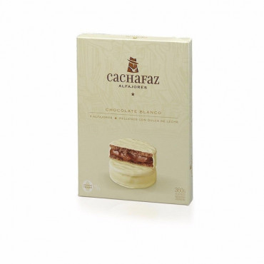 Alfajor Cachafaz  chocolate blanco 60g x6