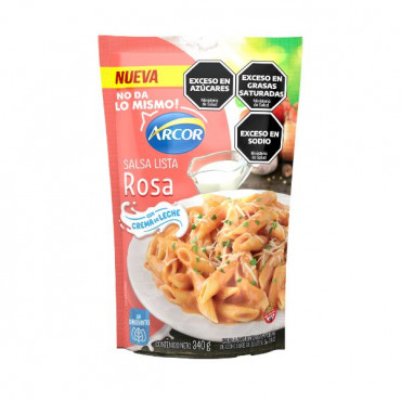 Salsa Arcor Rosa c/crema Sin TACC 340g