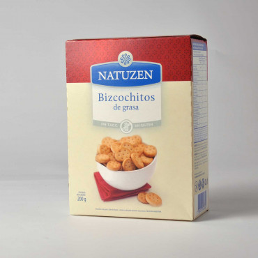 Bizcochitos de Grasa Sin TACC x200gr - Natuzen